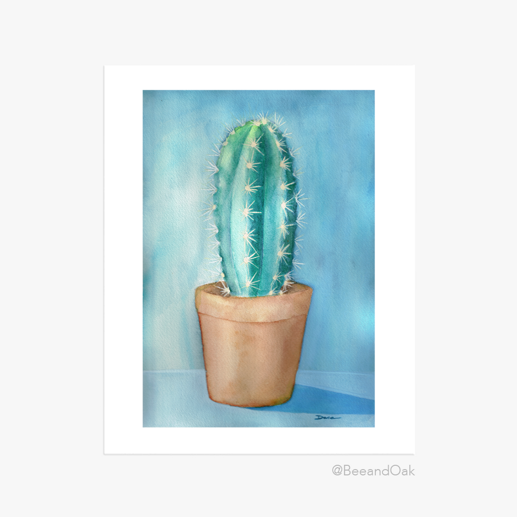 Cactus Art Print - Bee & Oak