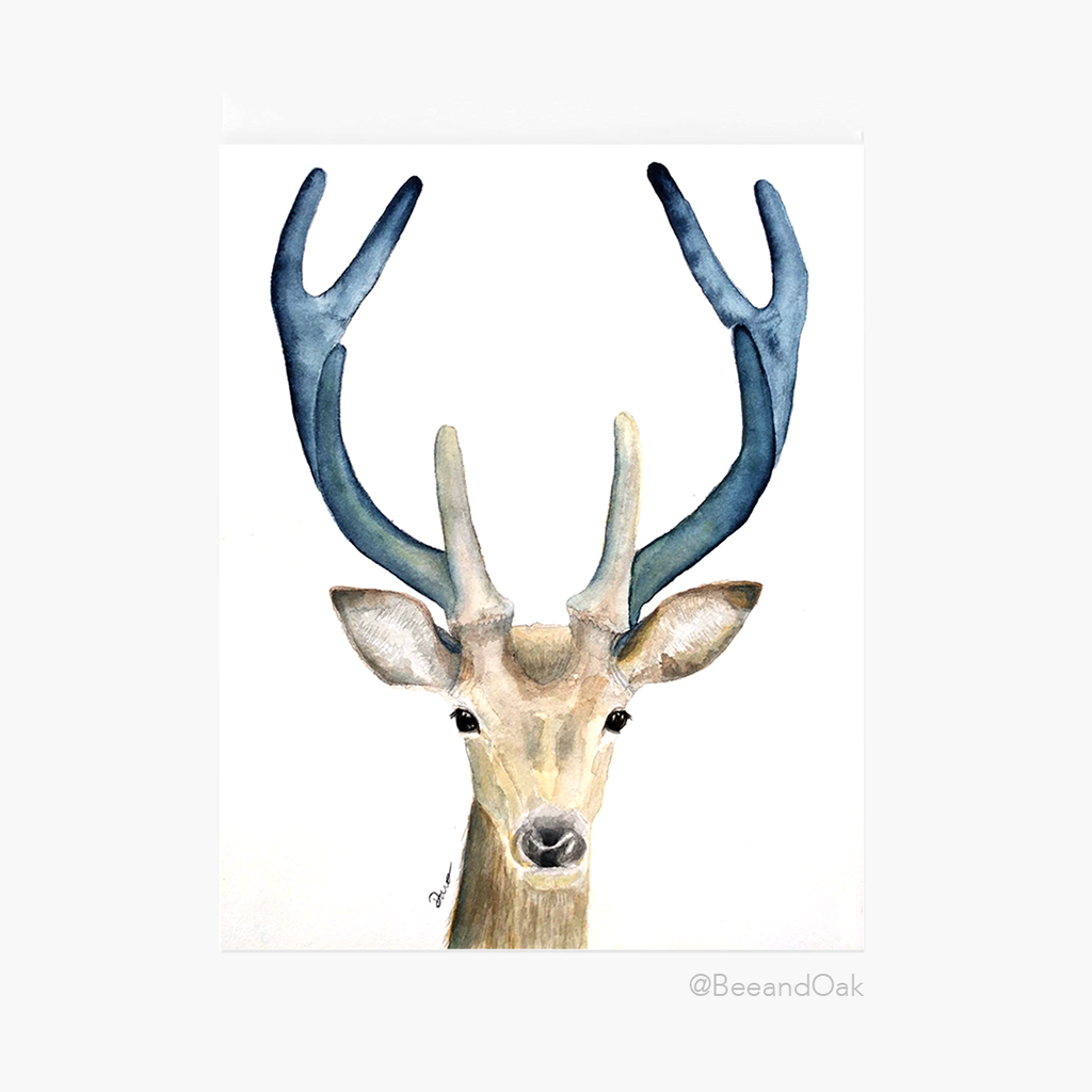 Deer Art Print - Bee & Oak
