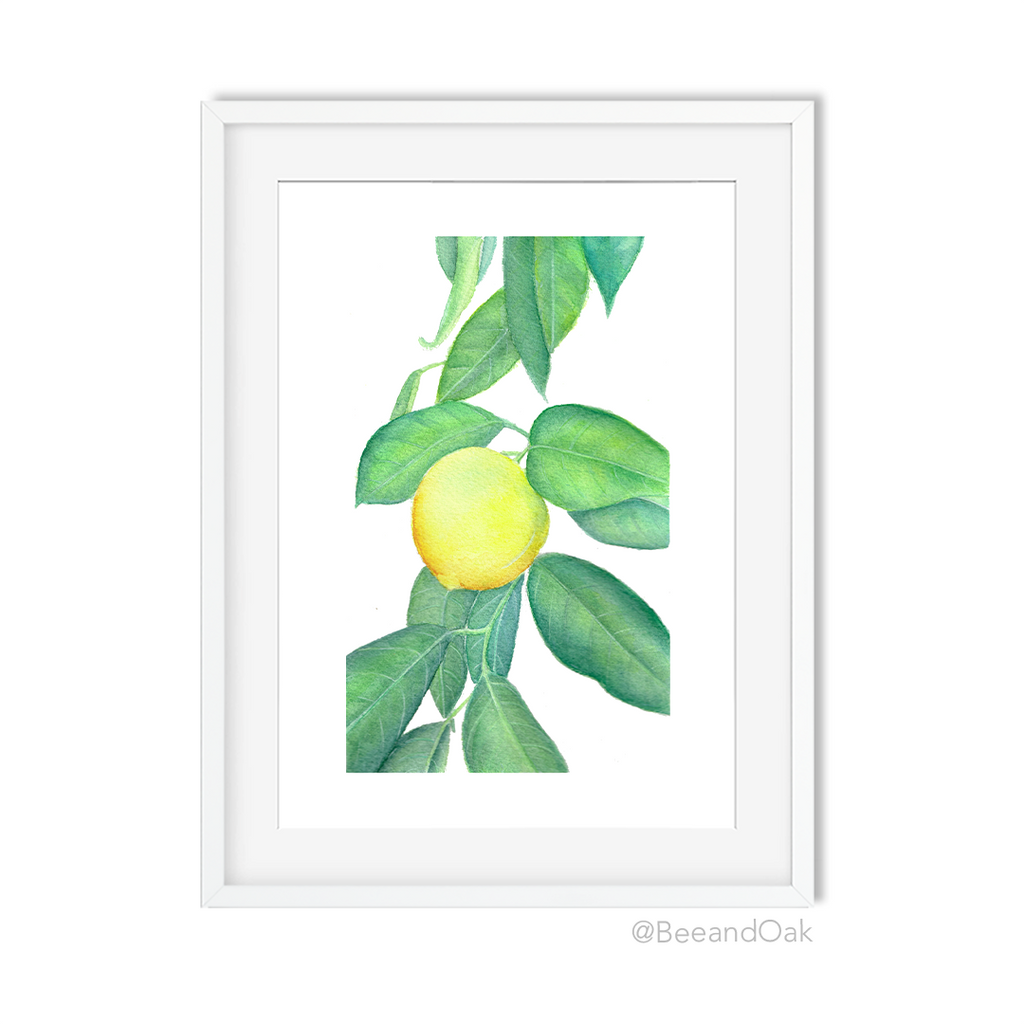 Lemon Art Print - Bee & Oak