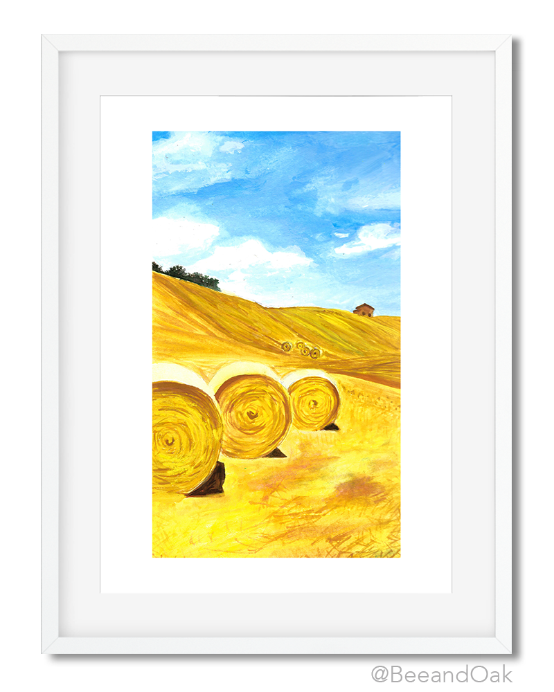 Fields of Gold in Italy Art Print - Bee & Oak