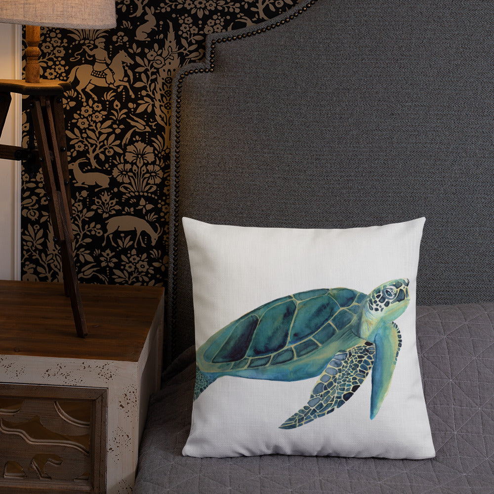 Sea Turtle Premium Pillow - Bee & Oak