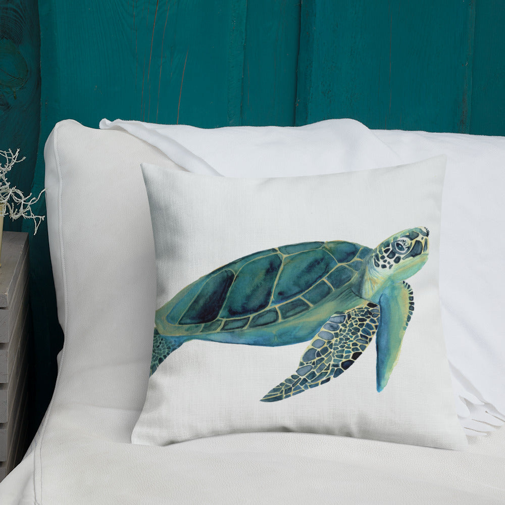 Sea Turtle Premium Pillow - Bee & Oak