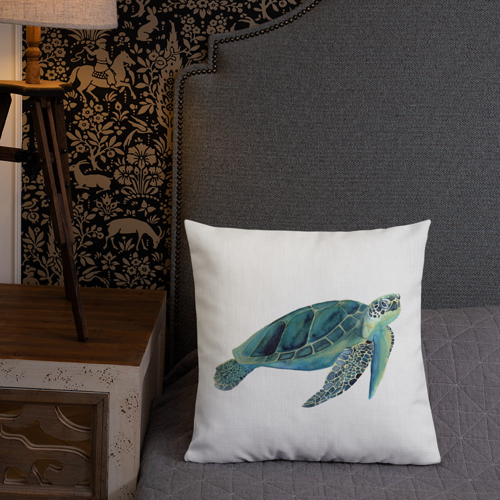Sea Turtle Premium Pillow - Bee & Oak