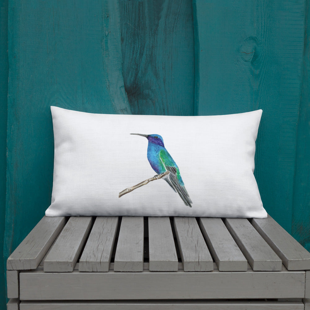 Hummingbird Premium Pillow - Bee & Oak