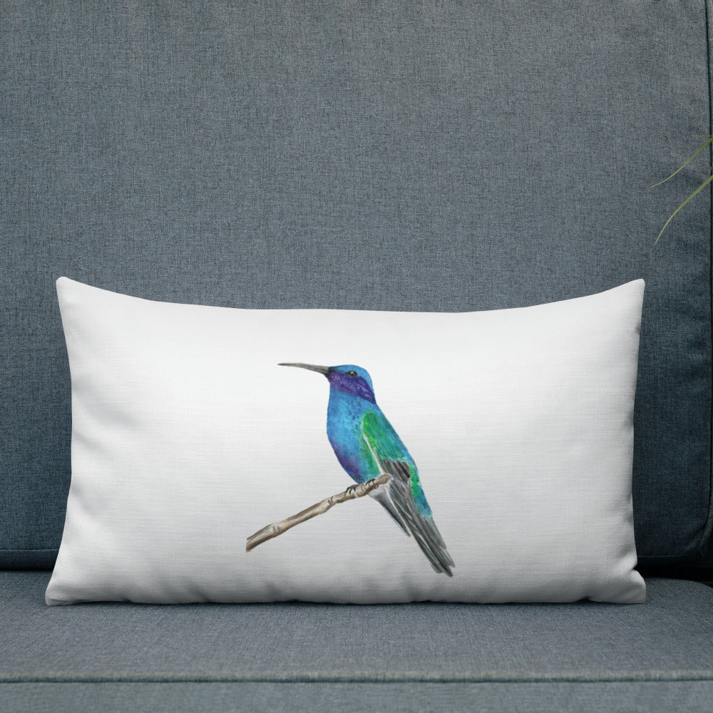Hummingbird Premium Pillow - Bee & Oak