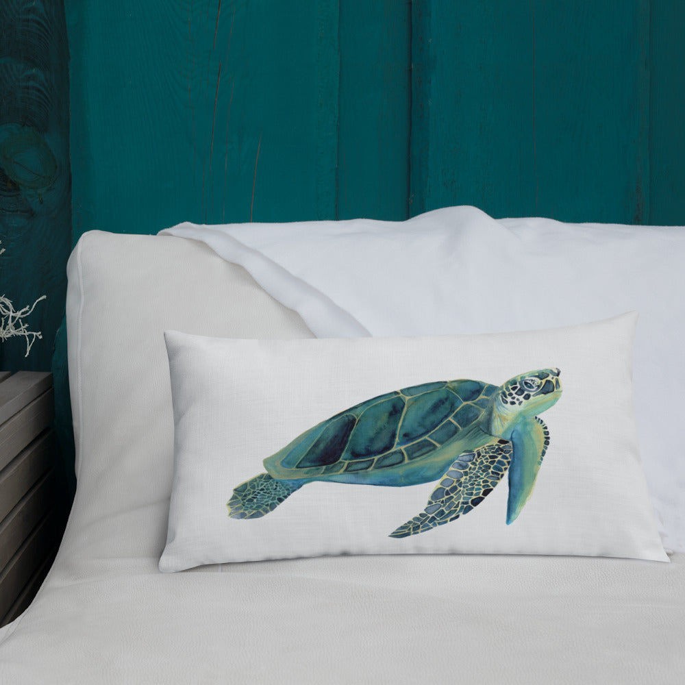 Sea Turtle Premium Pillow - Bee & Oak